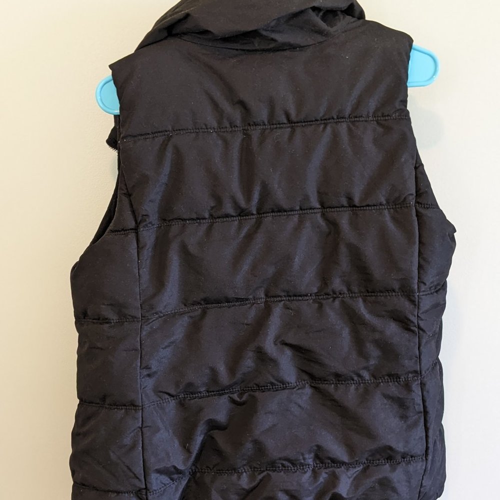 black puffer vest